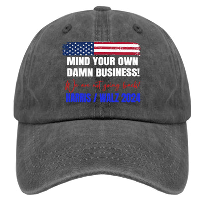 Mind Your Own Business Hat - Custom Outdoor Cap for Her