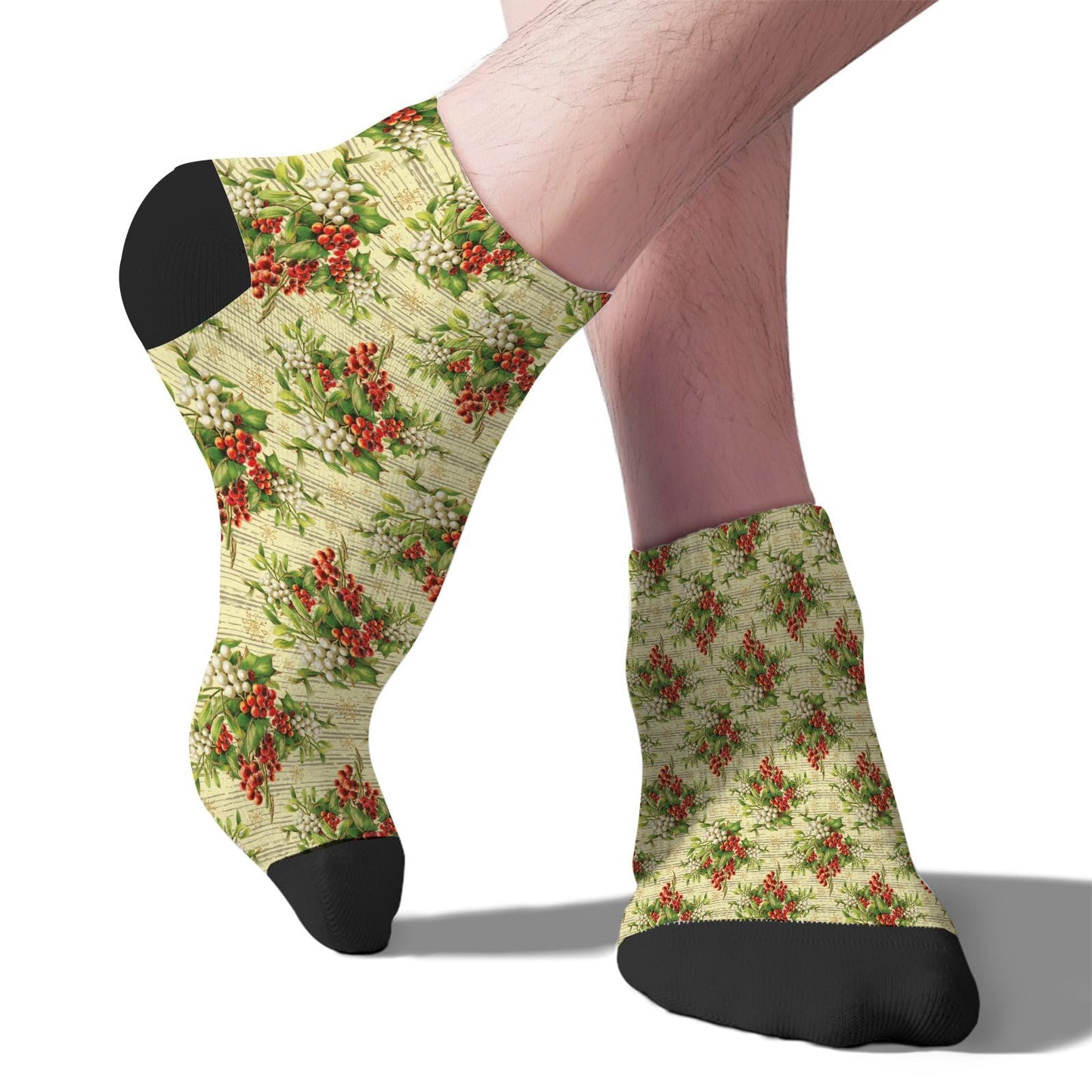 Funny Christmas Pattern Low Cut Socks Men Short Men's Sock