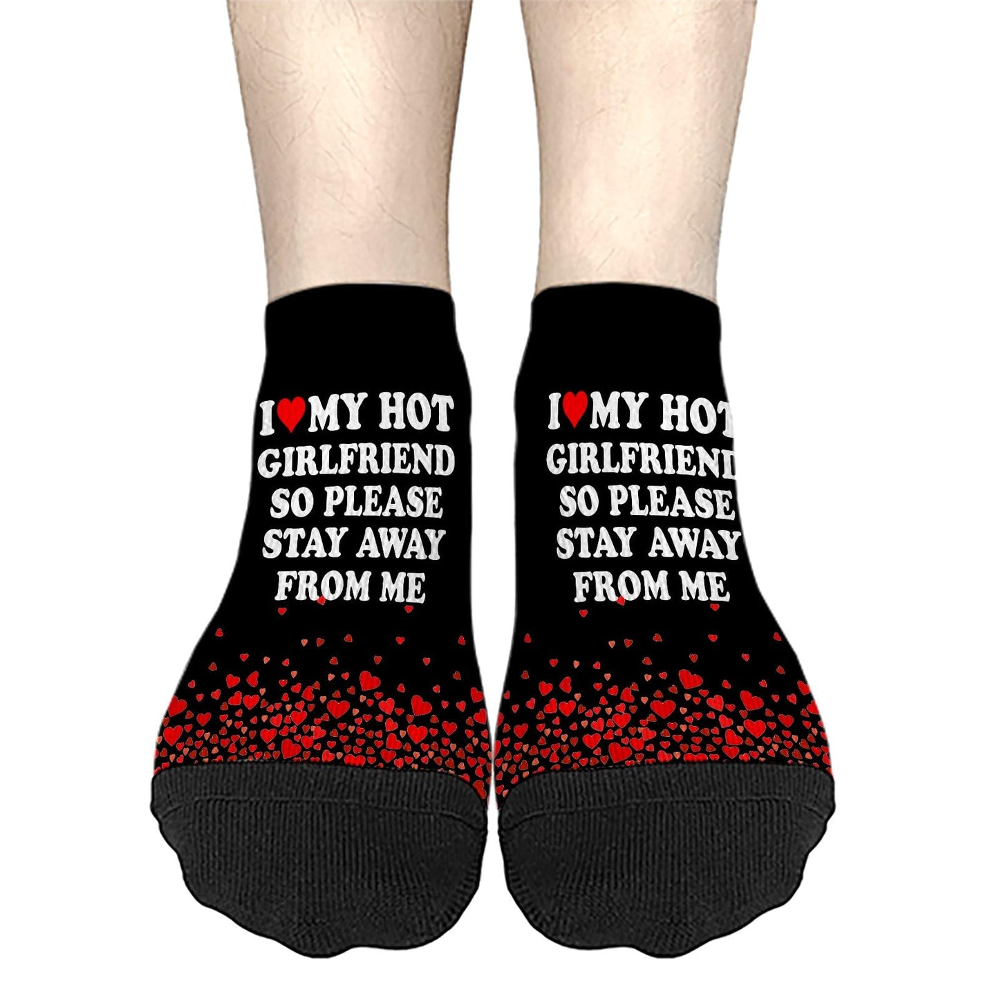 I Love My Hot Girlfriend Womens Ankle Socks Crew For Men's Sock