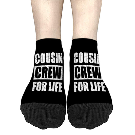 Cousin Crew For Life Ankle Socks Women Athletic For Men Socks