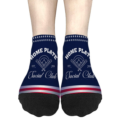 Retros Home Plate Social Club Mens Crew Socks Crew Socks Women's