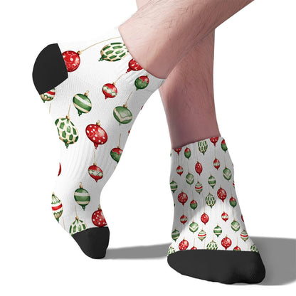 Funny Christmas Pattern Low Cut Socks Men Short Men's Sock