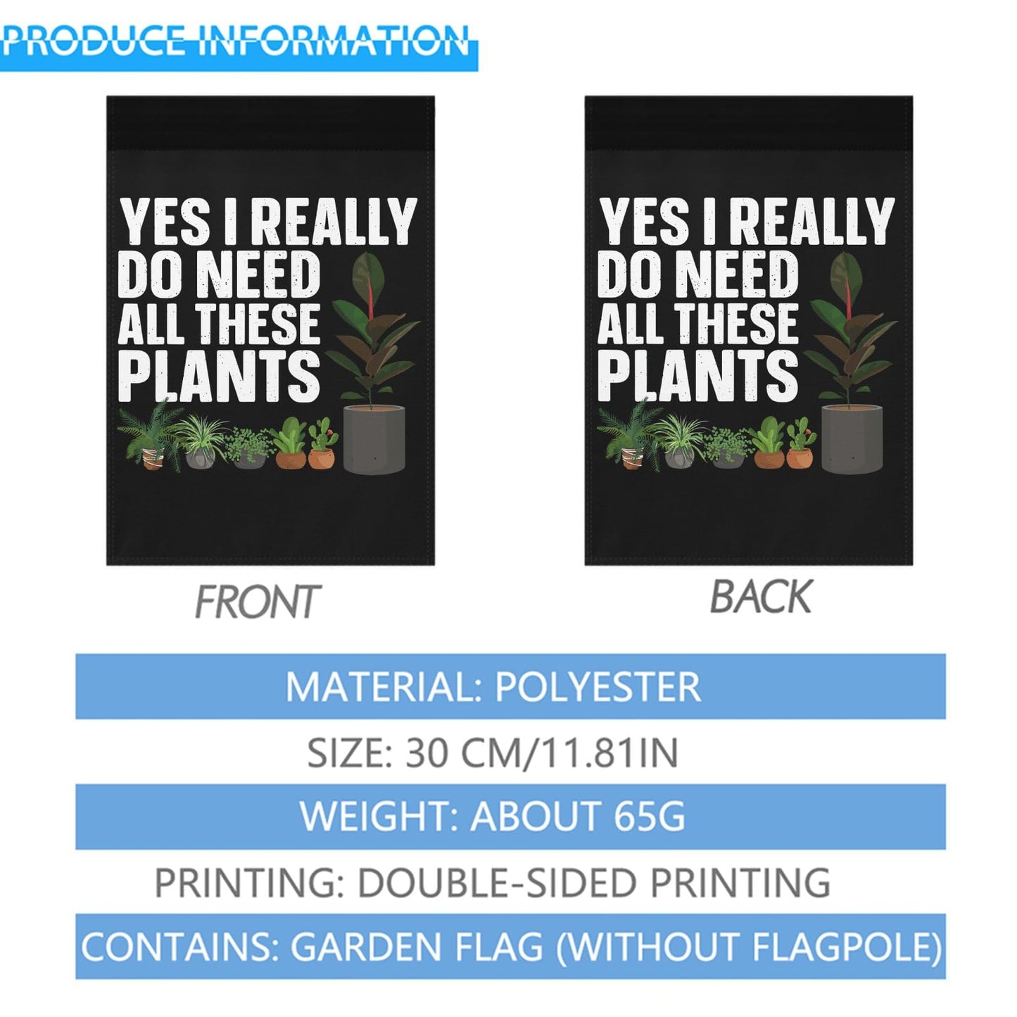 Inspirational Plant Lover Garden Flags - Rustic House Decor