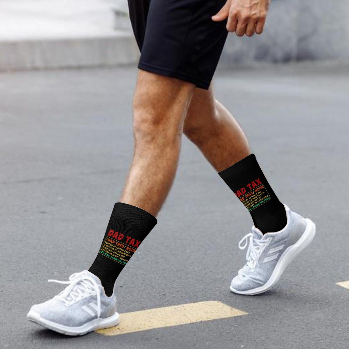 Dad Tax Definition Mens Athletic Socks