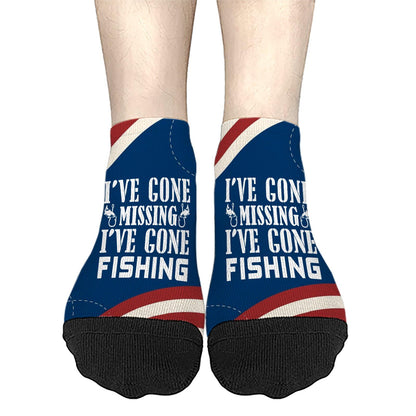 If I've Gone Missing I've Gone Fishing No Show Socks Women Athletic For Women's Sock