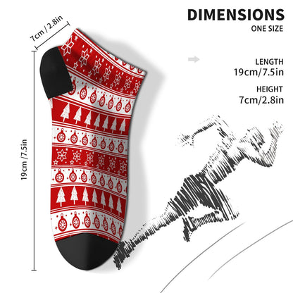 Funny Christmas Pattern Womens Socks Crew Dress Womens Sock