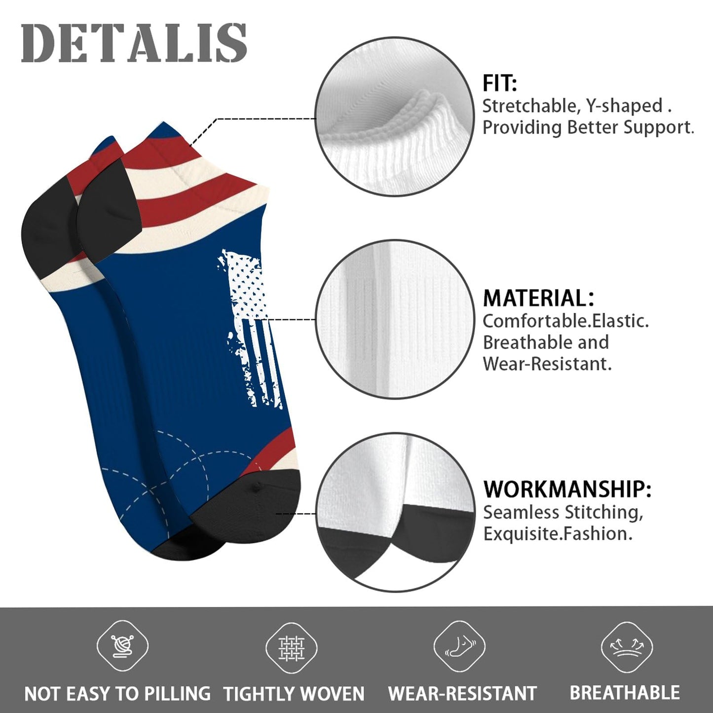 One Nation Under God Mens Socks Crew Casual Sock For Women