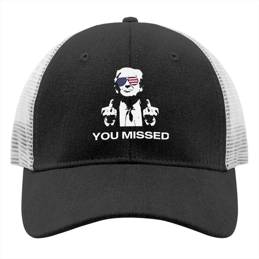 Trump 2024 You Missed Trucker Hat Womens Cap AllBlack