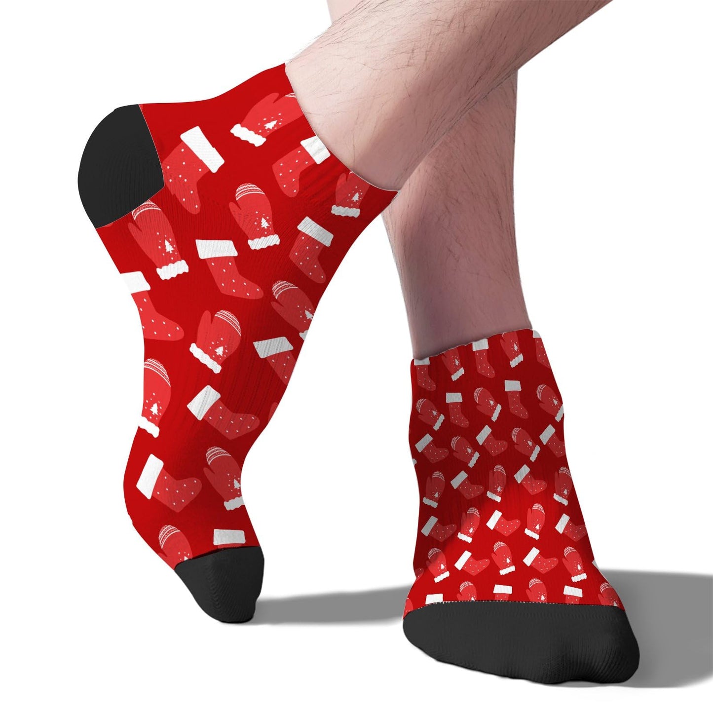 Funny Christmas Pattern Low Cut Socks Men Short Men's Sock