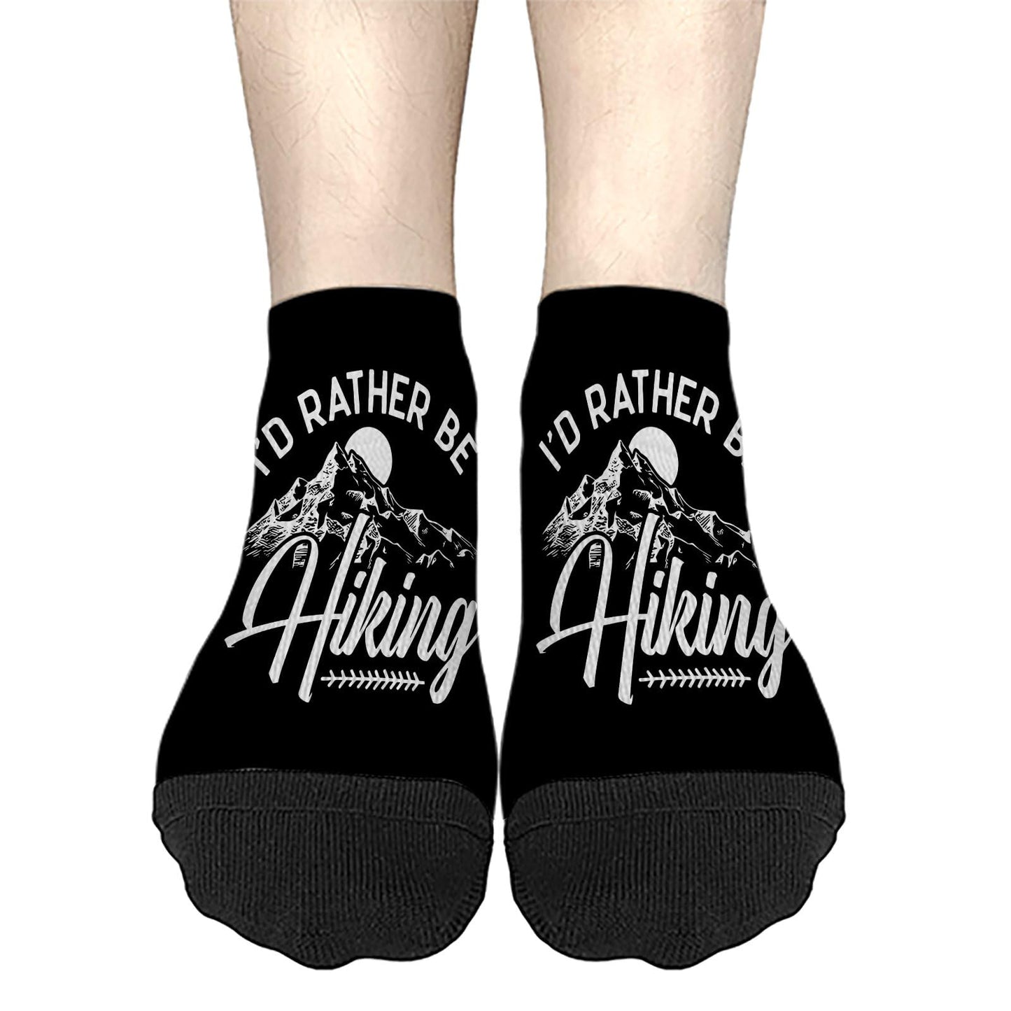 I'd Rather Be Hiking Mens Socks Ankle Athletic Sock For Men