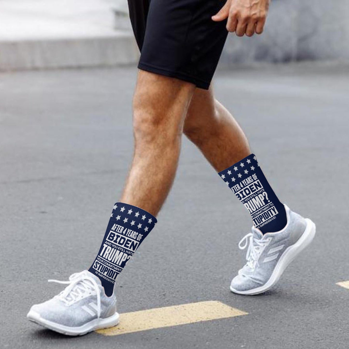 Colorful Fancy Crazy Men's Half Calf Novelty Socks.