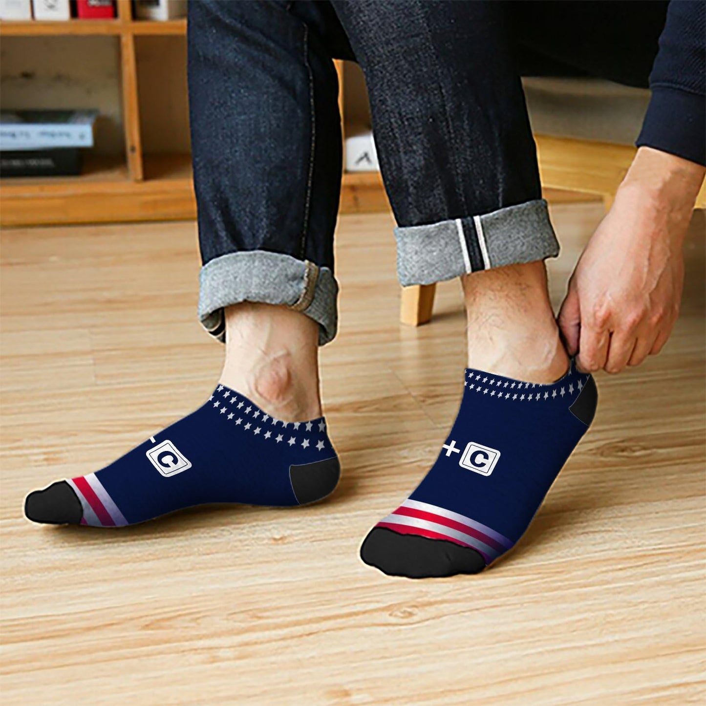 COPY Paste Matching Ctrl + C Mother's Father's Day No Show Socks For Women Crew For Men's Sock