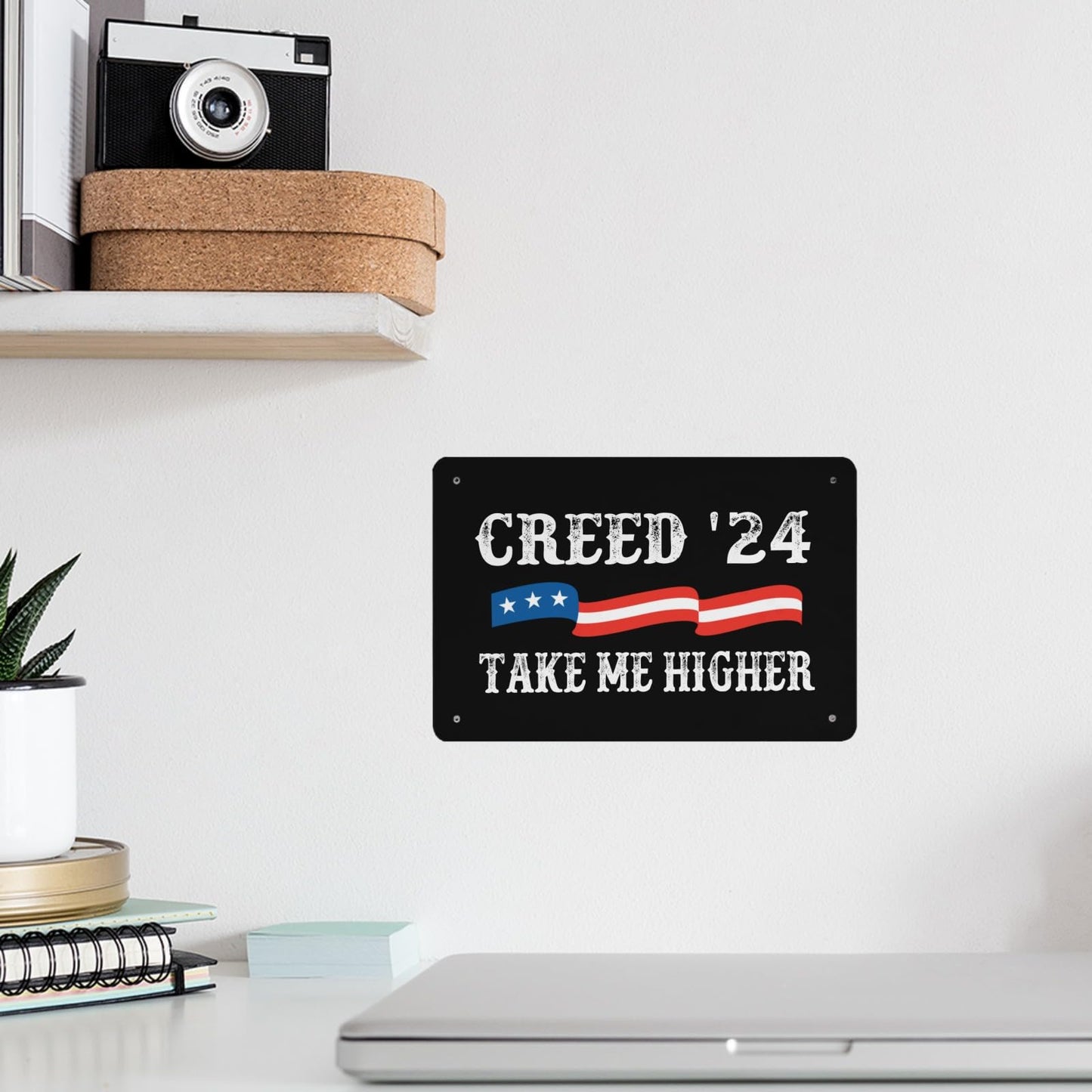 '24 Take Me Higher Tin Sign Art Wall Decor'