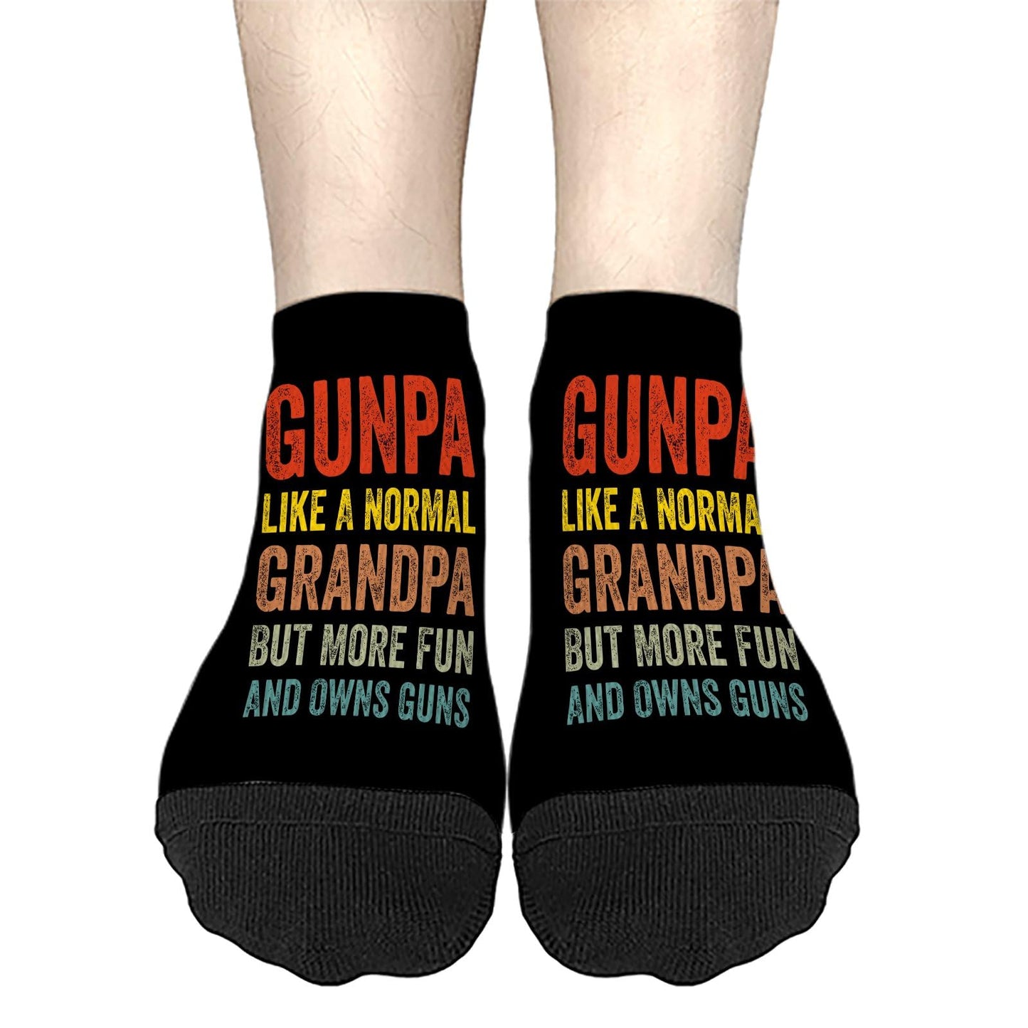 Gunpa Like A Normal Grandpa But More Fun And Owns Guns No Show Socks Womens No Show Socks Women's