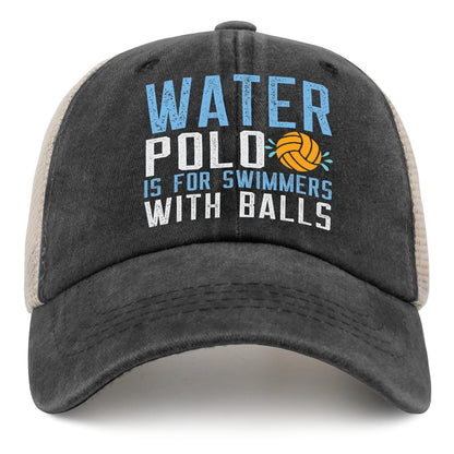 Allblack Water Polo Ball Cap for Women and Men