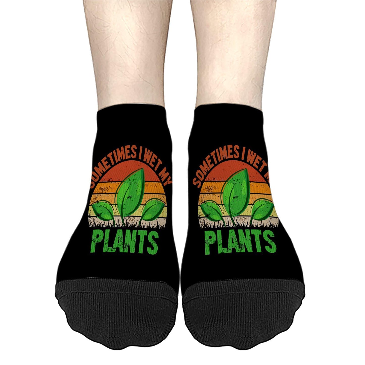 Plant Lovers Sometimes I Wet My Plants Ankle Socks Women Athletic Socks Men