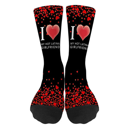 My Hot Latina Girlfriend Athletic Socks - Men's