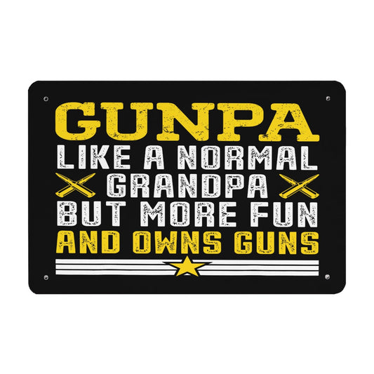 Fun Gun Lover Tin Sign Home Decor 40*30cm