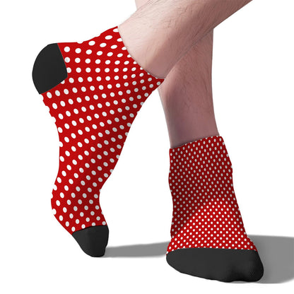 Funny Christmas Pattern No Show Socks Men Cotton Sock Mens