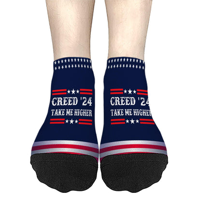 Creed '24 Take Me Higher Womens Cotton Socks Liner Socks For Men's