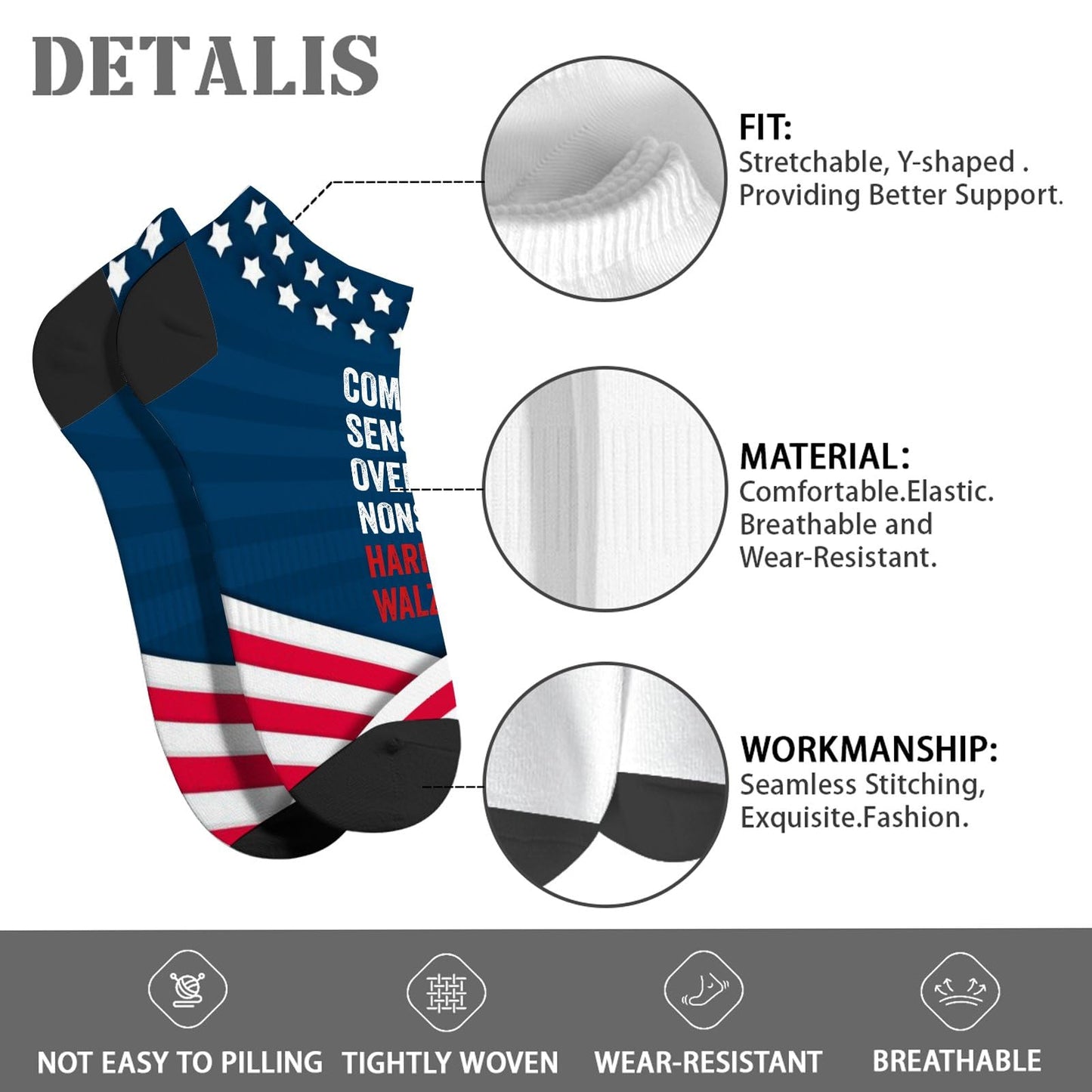 Common Sense No Show Socks - Men's & Women's Athletic Sock