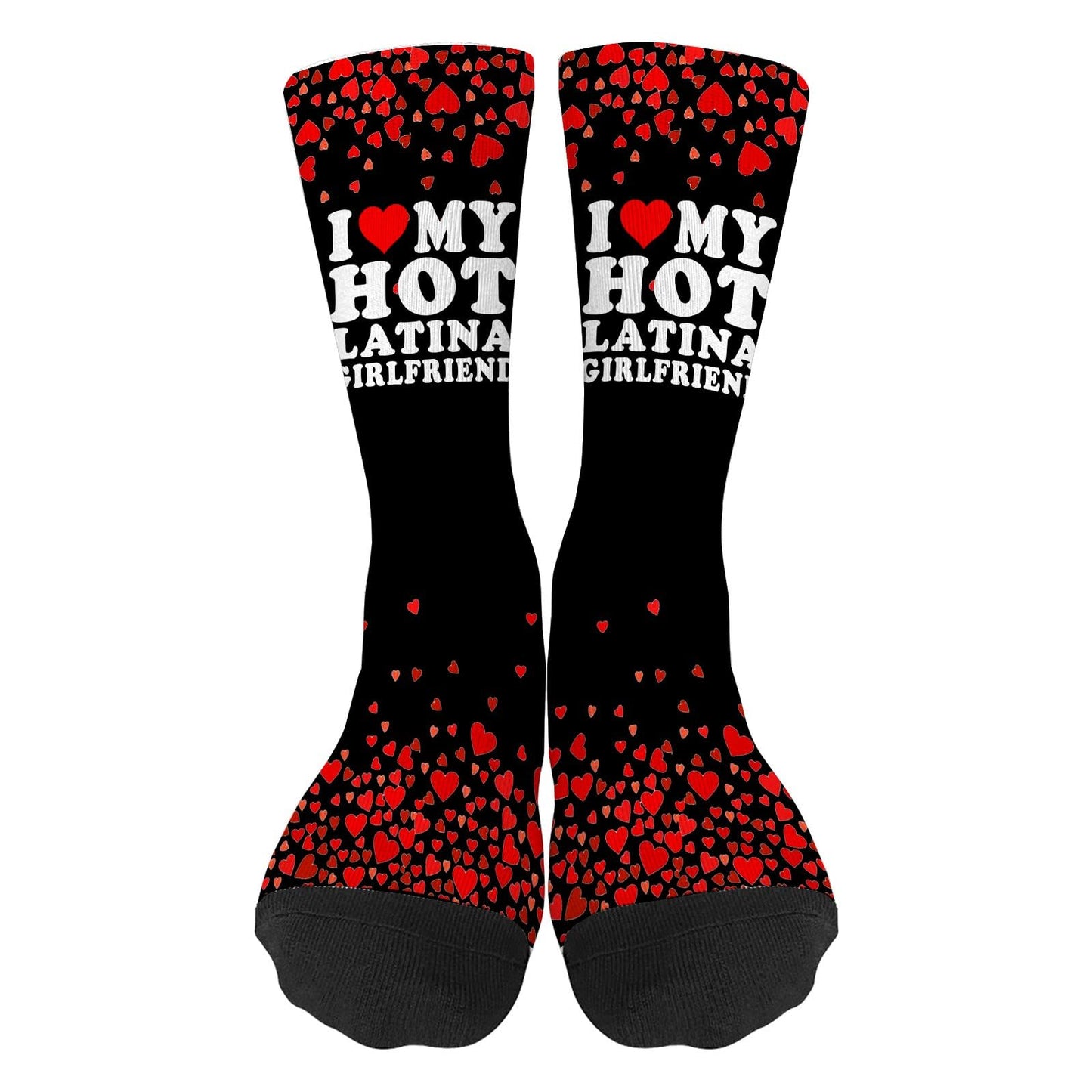 I Love My Hot Latina Girlfriend Boot Socks