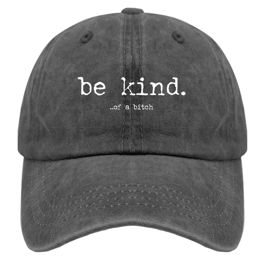 Be Kind Funny Baseball Cap for Women