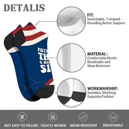 Mentally Sick Physically Thicc Low Cut Socks Casual Sock For Womens