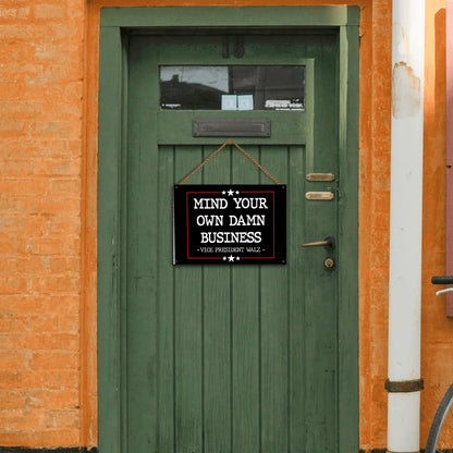 Mind Your Own Damn Business Galvanized Bar Signs Man Cave Decor For Grad One Size