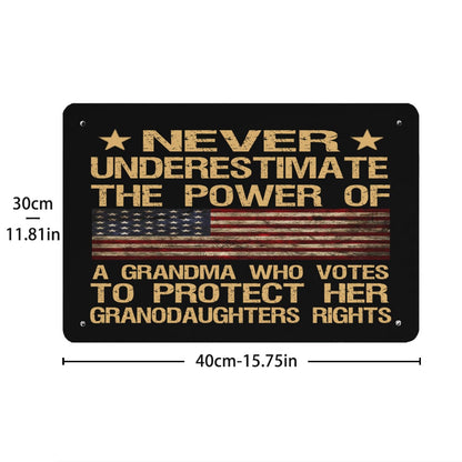 Grandma Power Retro Wall Decor - 40 * 30cm