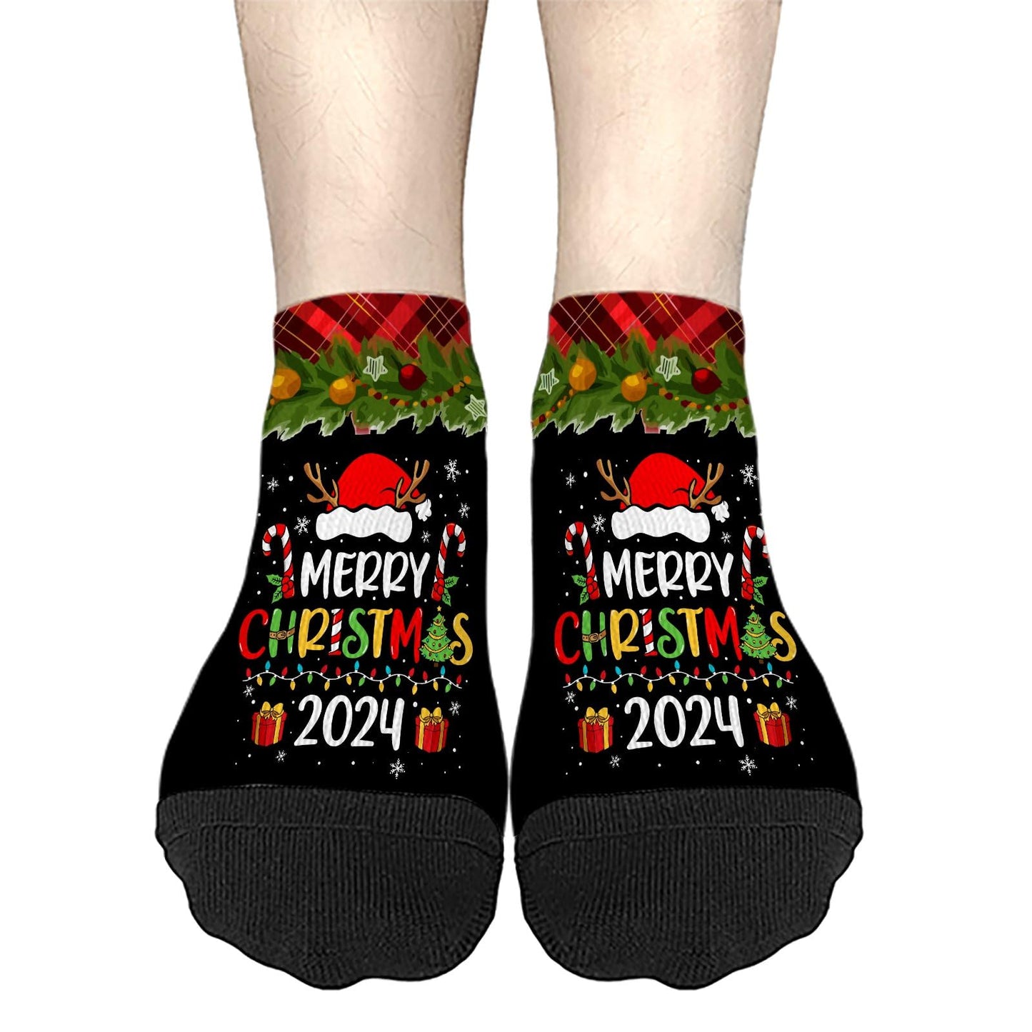 Most Likely To Offer Santa A Beer Short Socks For Women No Show For Womens Sock