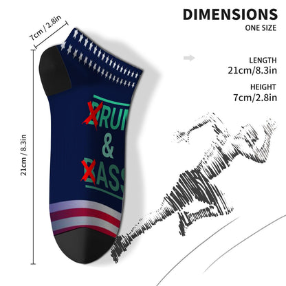Funny Drum & Bass Men's Athletic Dress Socks