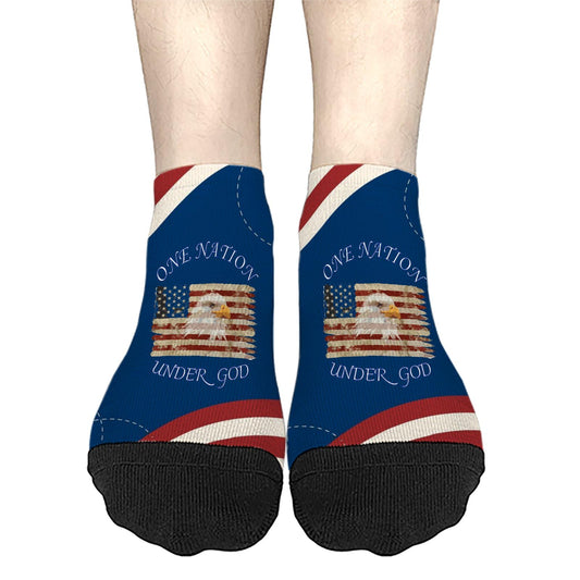 One Nation Under God Mens Socks Crew Casual Sock For Women