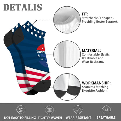 2024 President Men's Low Cut Ankle Socks, Union Approved