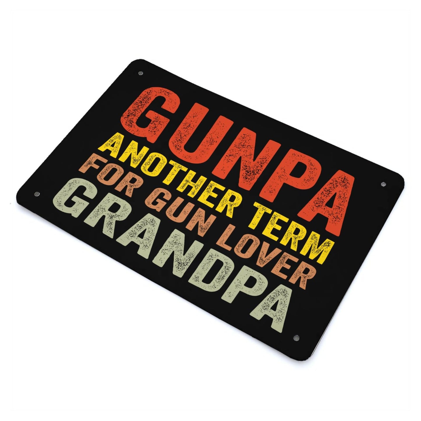 Gunpa Another Term For Gun Lover Grandpa Funny Gun Signs Rustic Wall Decor For Bedroom 40 * 30cm