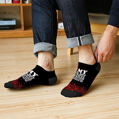 I Love My Hot Girlfriend Womens Ankle Socks Crew For Men's Sock