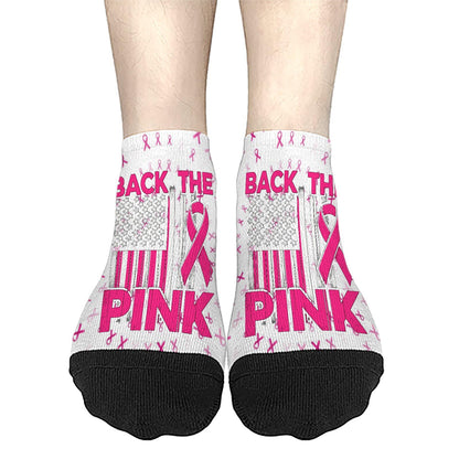 Breast Cancer Awareness Hummingbird No Show Socks Men Hidden Womens Socks