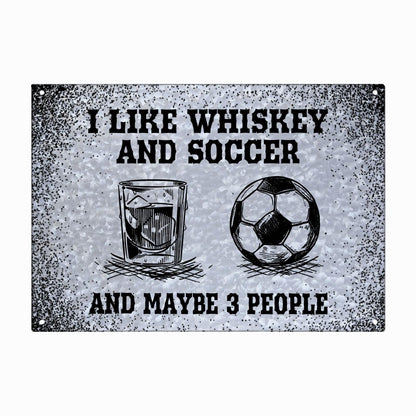 I Like Whisky And Guns And Maybe 3 People Galvanized Metal Signs Bathroom Decor For Patio