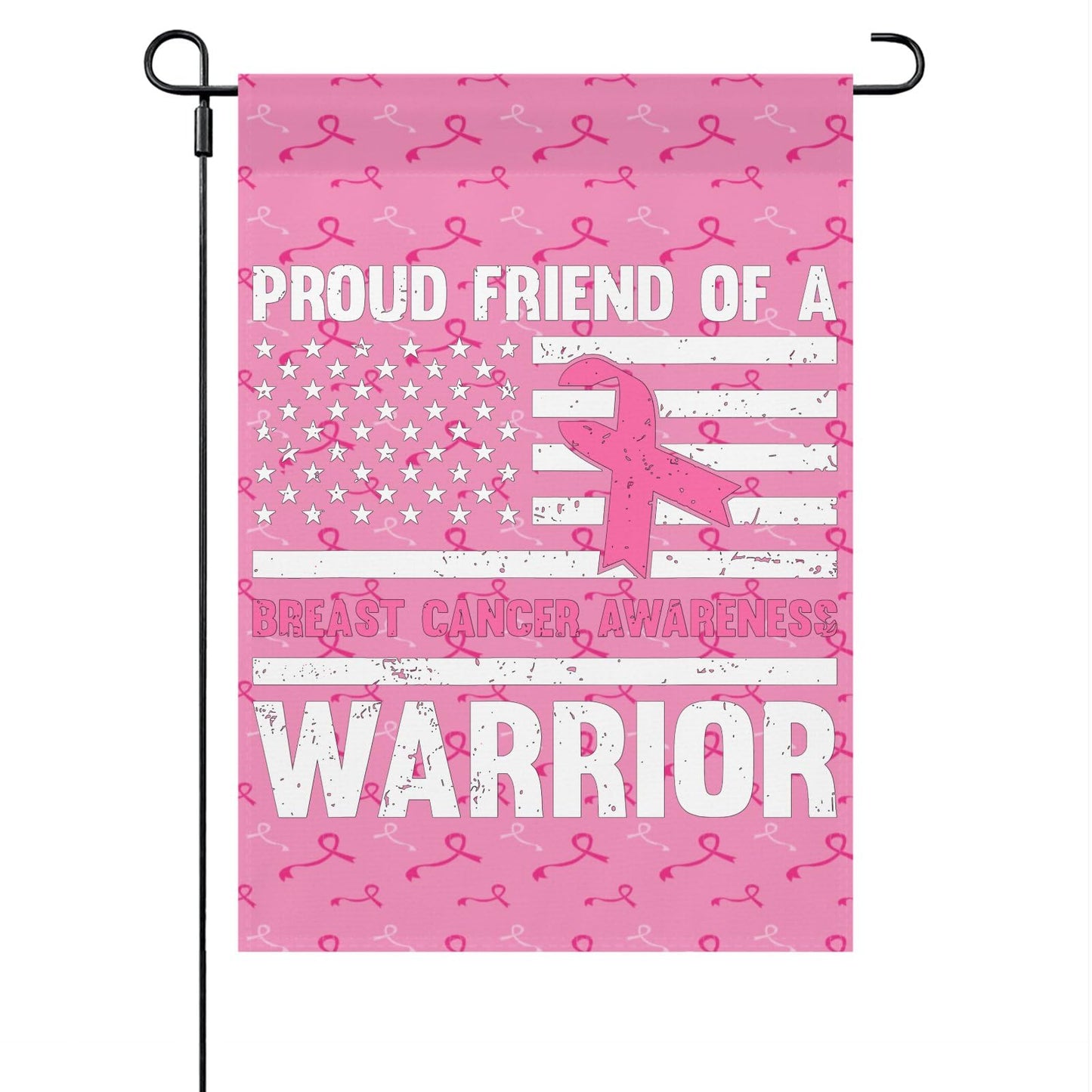 Breast Cancer Warriors Yard Flag - Double Sided