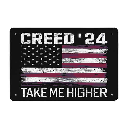 Vintage U.S Flag Bathroom Decor - Take Me Higher - 40x30cm