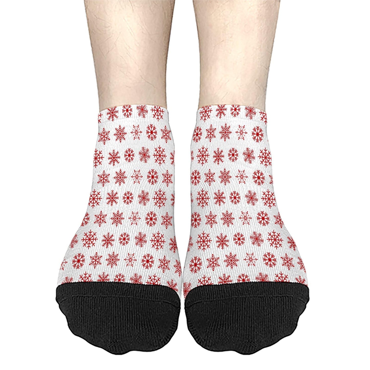 Funny Christmas Pattern No Show Socks Men Cotton Sock Mens