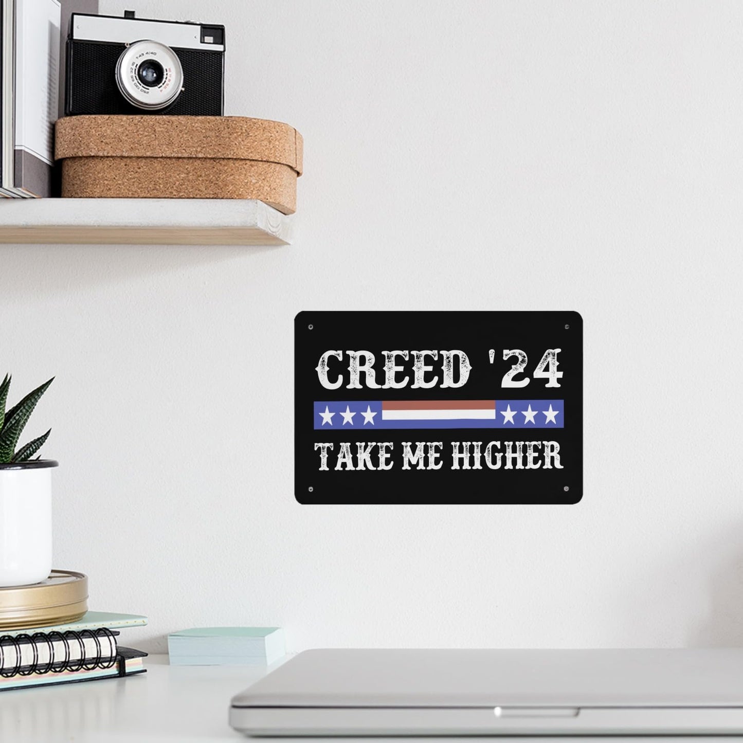 Creed '24 Take Me Higher Tin Signs Rustic Wall Decor For Rustic 40 * 30cm