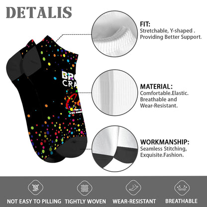 Broken Crayons Still Color Mens Dress Socks Hidden Socks For Men