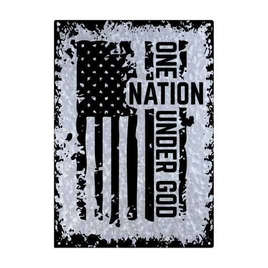 One Nation Under God Rustic Wall Decor