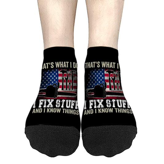 Fix Stuff & Know Things Men's Dress Socks