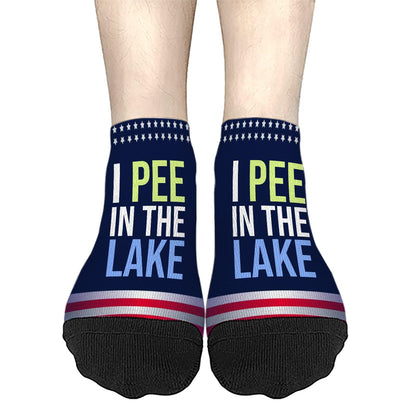 Lake-themed Funny Vacation Partys Cotton Socks for Men and Women