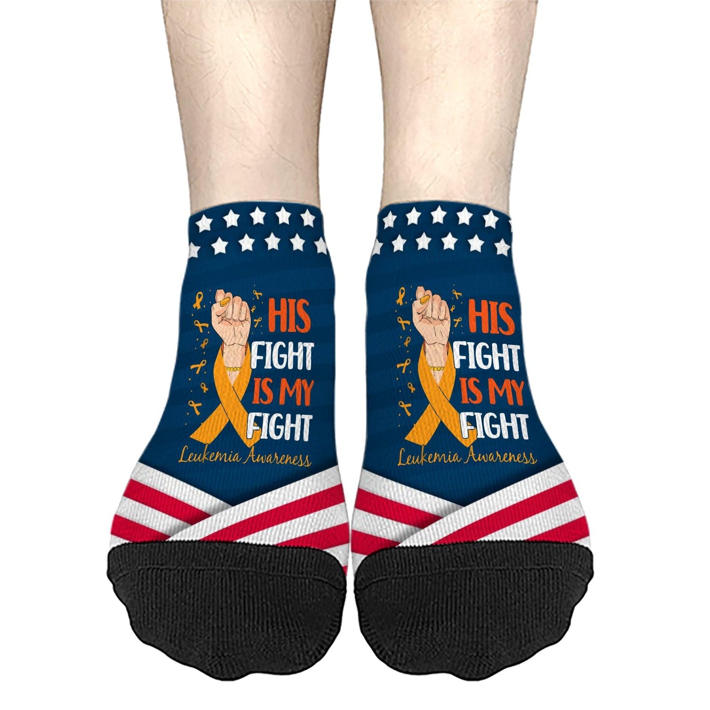 Leukemia Awareness No Show Socks - Women's