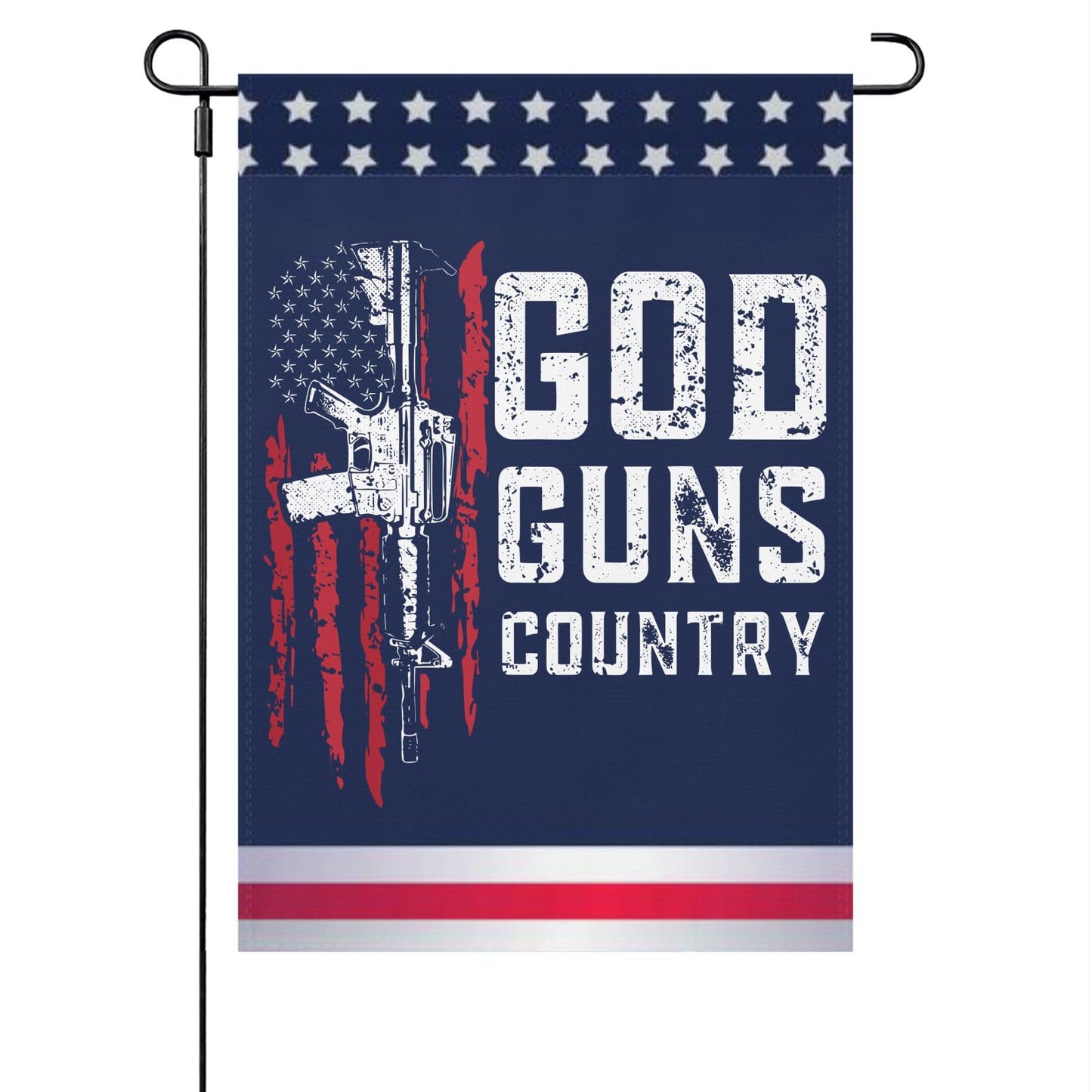 God Guns Country Garden Flag-Double Sided Outdoor Flag