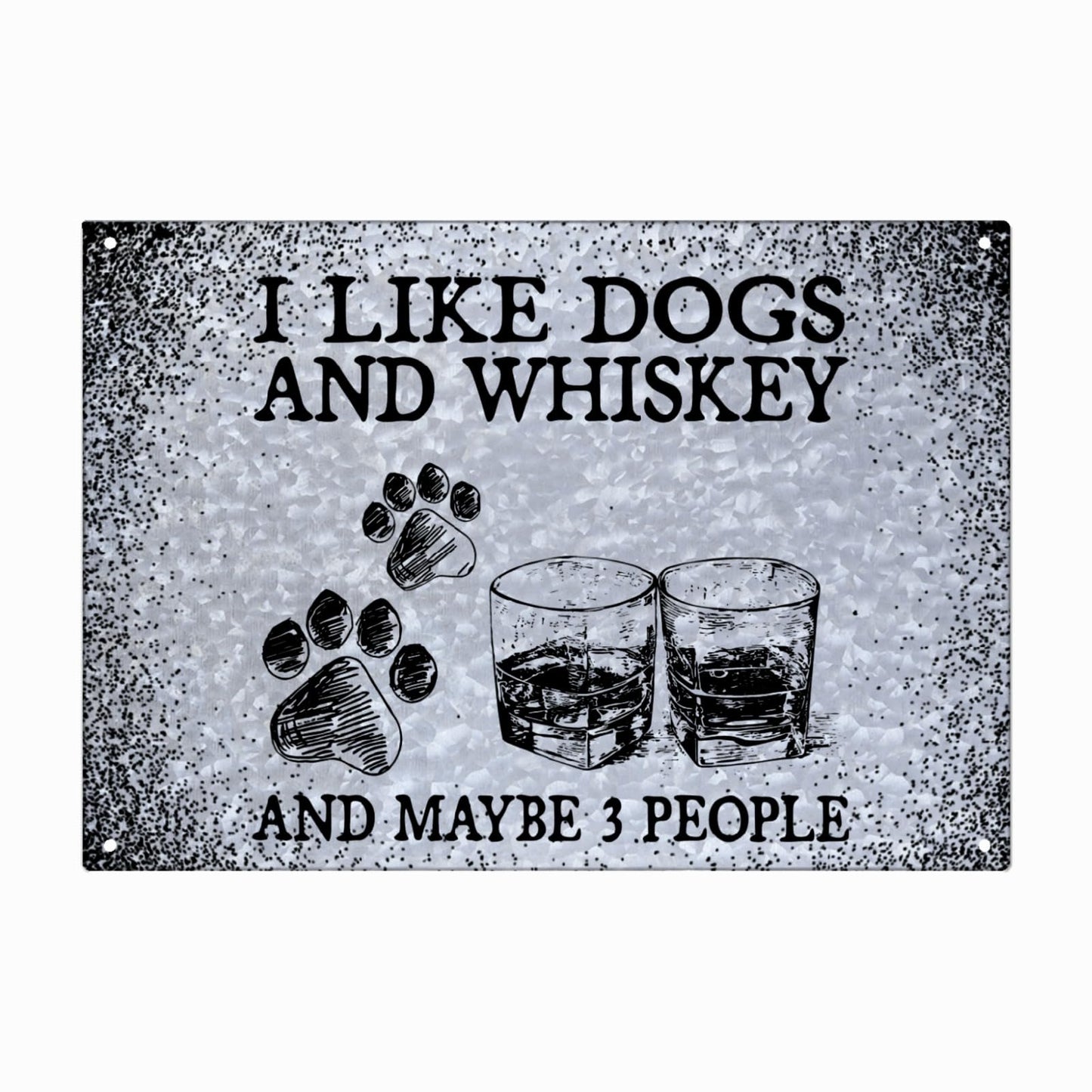 I Like Camping And Whiskey And Maybe 3 People Galvanized Bar Sign Funny Home Decor For Gaming Room One Size