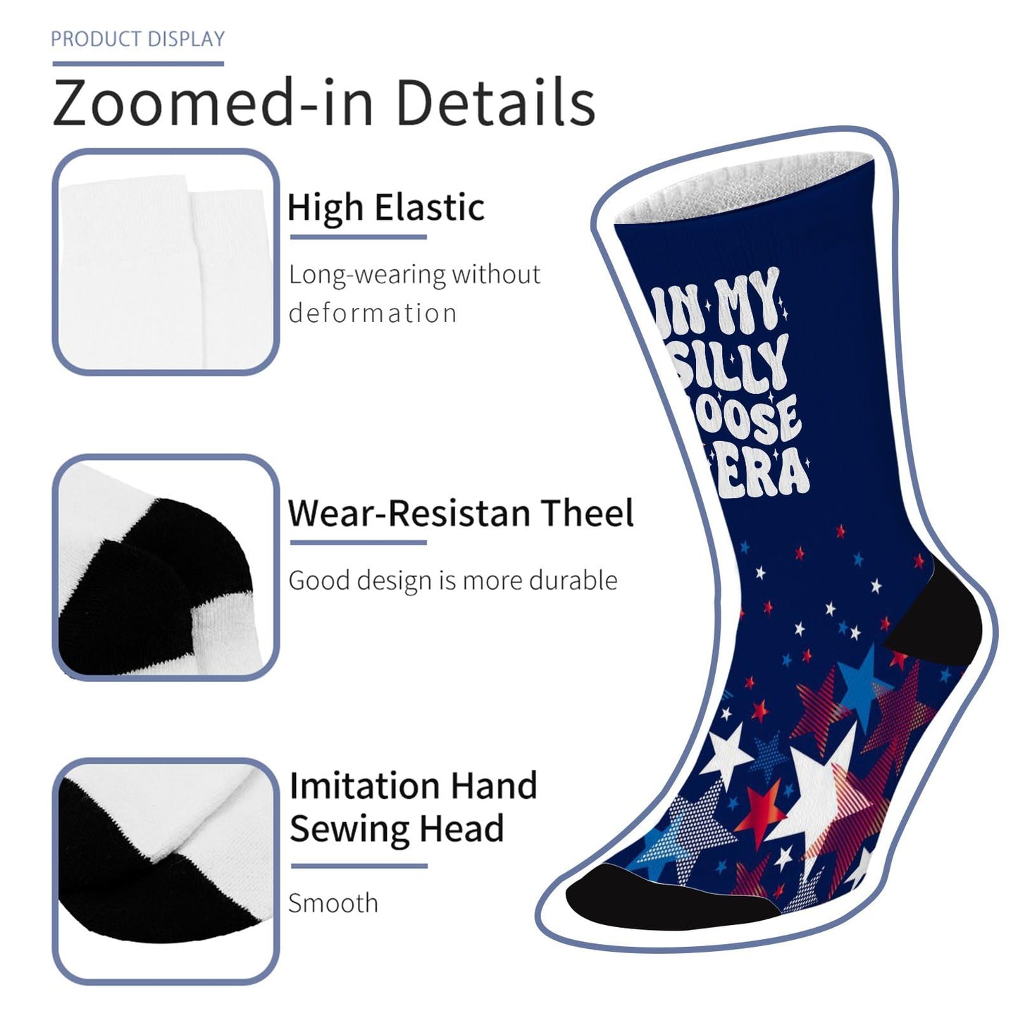 In My Silly Goose Era Funny Groovy Goose Lover Men's Athletic Socks